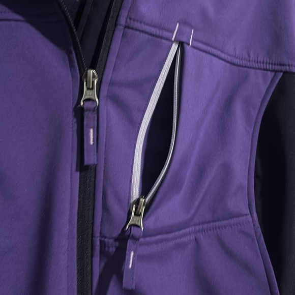 Free Tech Purple Women’s Hooded Fall Jacket sz Lg 12/14 - Picture 4 of 9